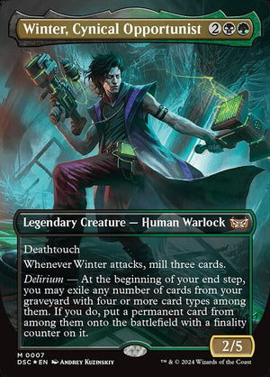 Winter, Cynical Opportunist (7) [Duskmourn: House of Horror Commander]