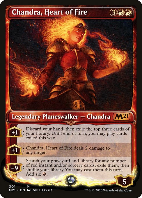 Chandra, Heart of Fire (301) [Core Set 2021] [Showcase]