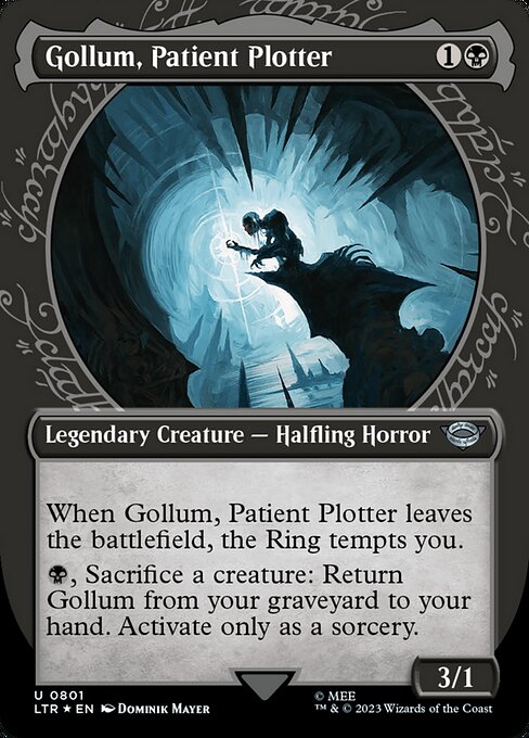 Gollum, Patient Plotter (801) [The Lord of the Rings: Tales of Middle-earth] [Showcase, Borderless]