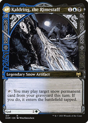 Jorn, God of Winter // Kaldring, the Rimestaff (317) [Kaldheim] [Showcase] Reverse