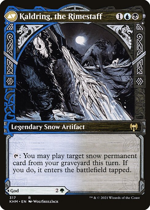 Jorn, God of Winter // Kaldring, the Rimestaff (317) [Kaldheim] [Showcase] Reverse