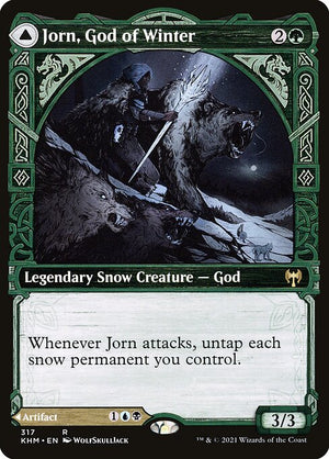 Jorn, God of Winter // Kaldring, the Rimestaff (317) [Kaldheim] [Showcase]