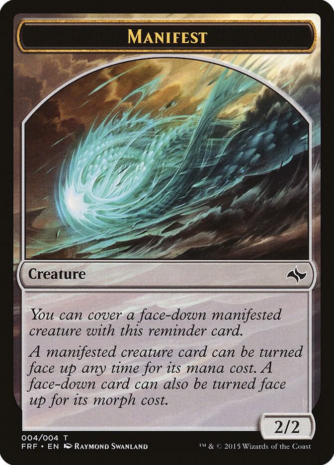 Manifest Token (4) [Fate Reforged]