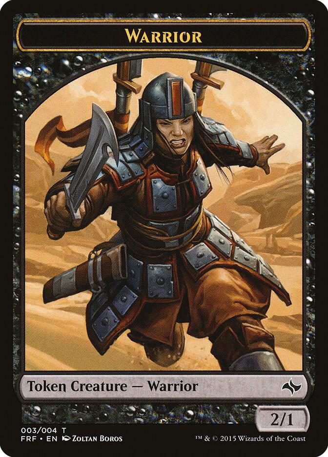 Warrior Token (3) [Fate Reforged]
