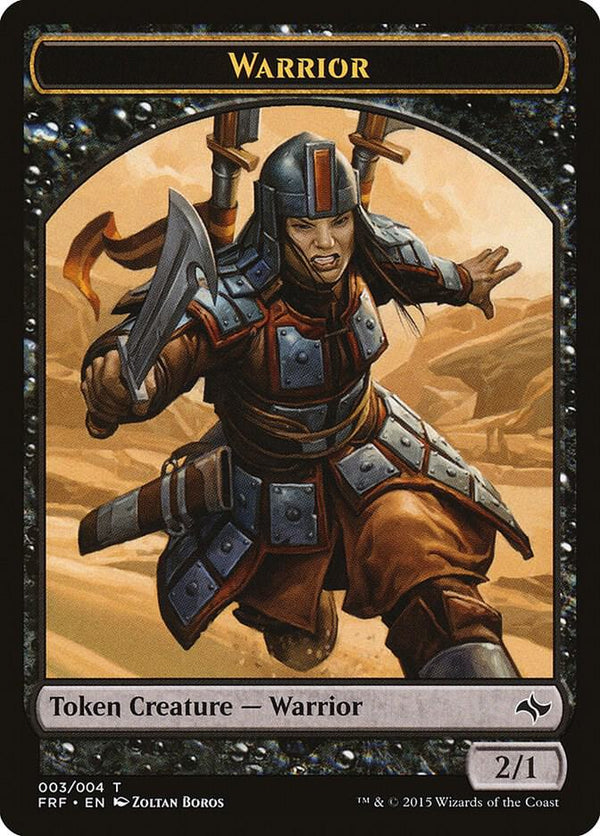 Warrior Token (3) [Fate Reforged]