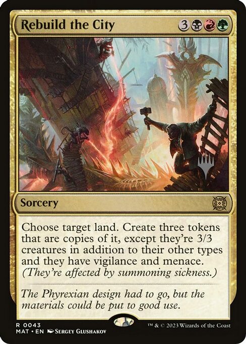Rebuild the City (43p) [March of the Machine: The Aftermath Promos]