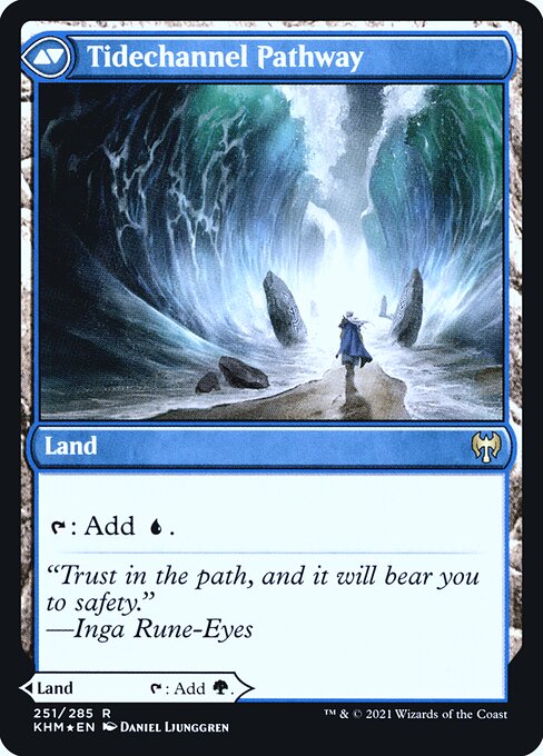 Barkchannel Pathway // Tidechannel Pathway (251s) [Kaldheim Promos] Reverse