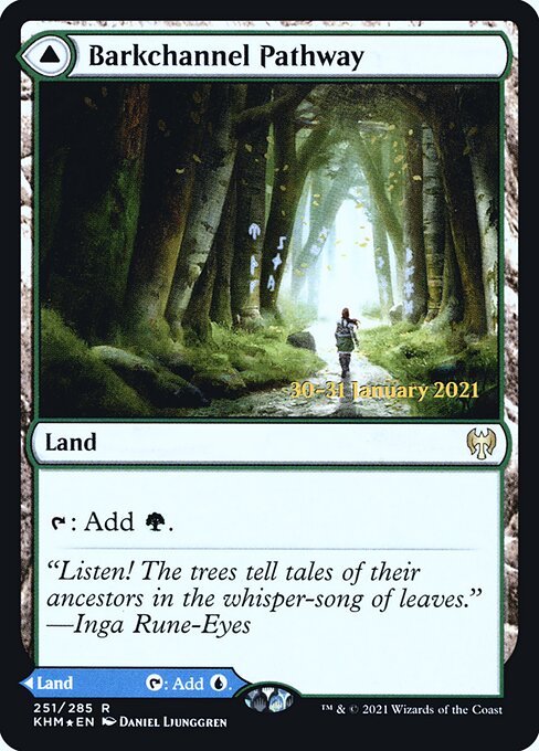 Barkchannel Pathway // Tidechannel Pathway (251s) [Kaldheim Promos]
