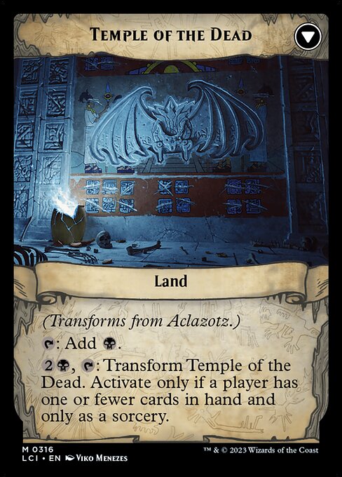 Aclazotz, Deepest Betrayal // Temple of the Dead (316) [The Lost Caverns of Ixalan] [Showcase]
