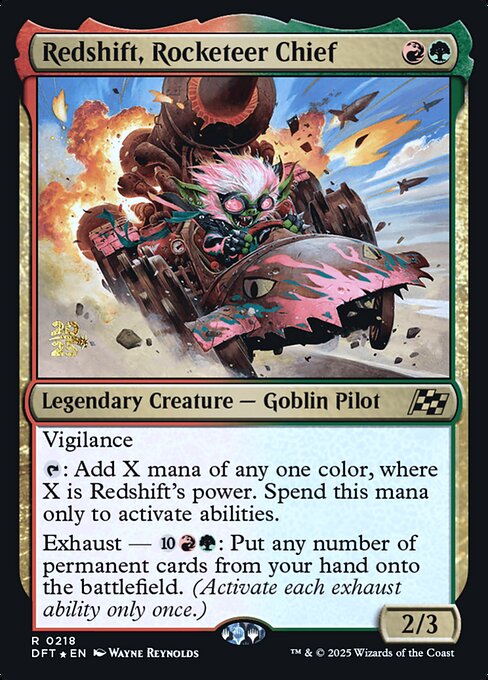 Redshift, Rocketeer Chief (218s) [Aetherdrift Promos]