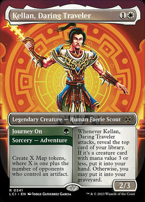 Kellan, Daring Traveler // Journey On (341) [The Lost Caverns of Ixalan] [Borderless]