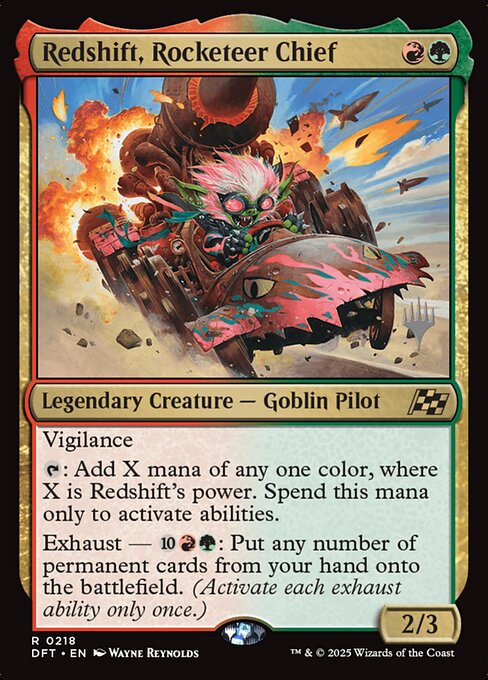 Redshift, Rocketeer Chief (218p) [Aetherdrift Promos]