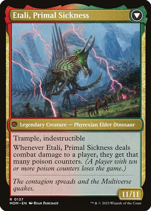 Etali, Primal Conqueror // Etali, Primal Sickness (137) [March of the Machine] Reverse
