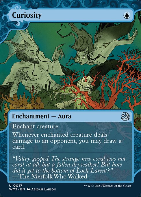 Curiosity (17) [Wilds of Eldraine: Enchanting Tales] [Showcase, Borderless]