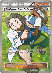 Professor Birch's Observations (159 Full Art) (159/160) [XY Primal Clash]