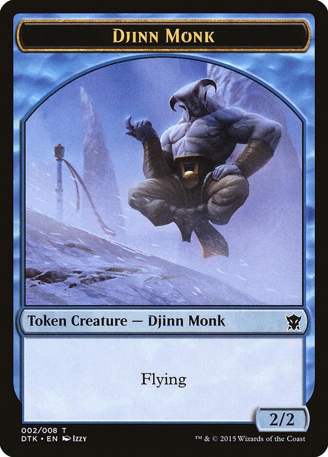 Djinn Monk Token (2) [Dragons of Tarkir]