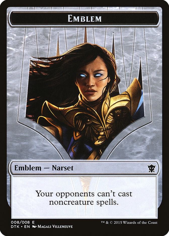 Emblem - Narset Transcendent (8) [Dragons of Tarkir]