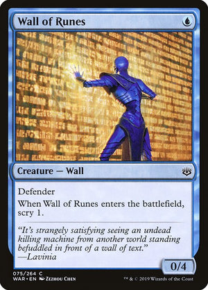 Wall of Runes (75) [War of the Spark]
