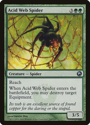 Acid Web Spider (108) [Scars of Mirrodin]