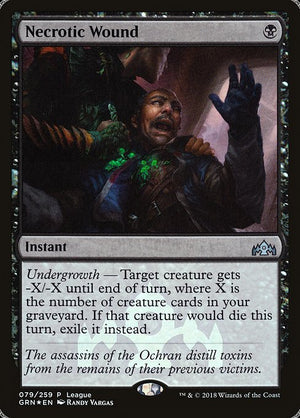 Necrotic Wound (79) [Guilds of Ravnica Promos]