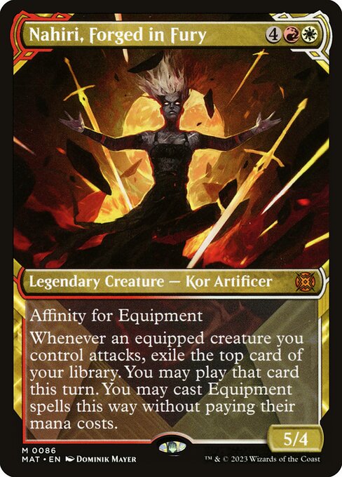 Nahiri, Forged in Fury (86) [March of the Machine: The Aftermath] [Showcase]