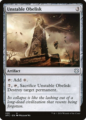 Unstable Obelisk (220) [Forgotten Realms Commander]