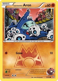 Team Magma's Aron (12/34) [Double Crisis]