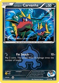 Team Aqua's Carvanha (20/34) [Double Crisis]