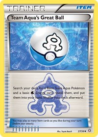 Team Aqua's Great Ball (27/34) [Double Crisis]