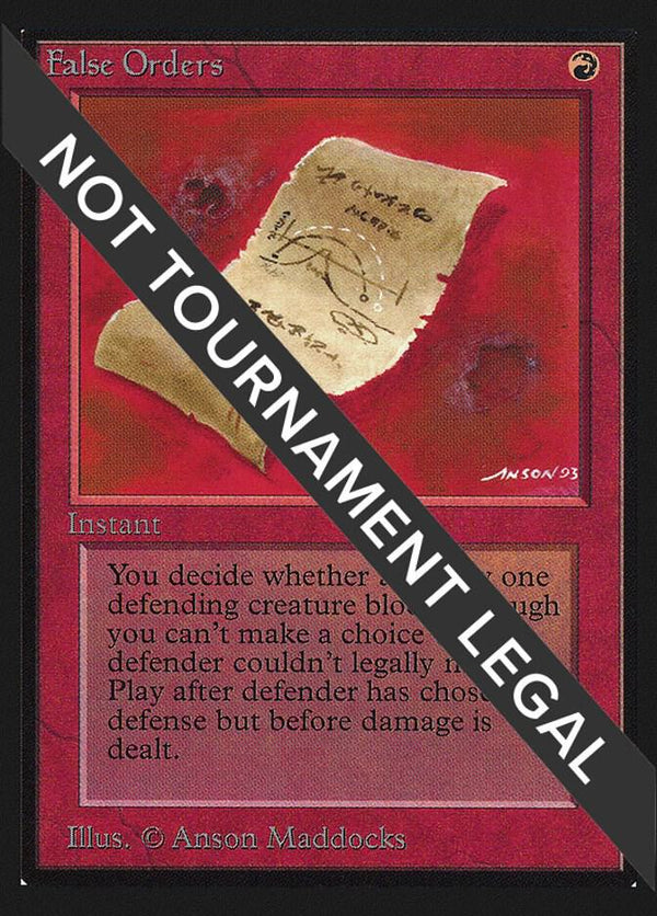 False Orders (IE) [International Edition]