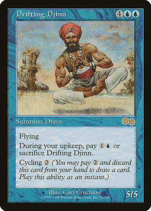 Drifting Djinn (71) [Urza's Saga]