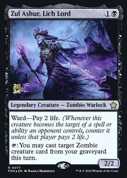 Zul Ashur, Lich Lord (77s) [Foundations Promos]