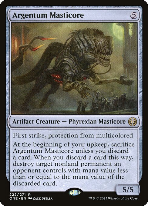 Argentum Masticore (222) [Phyrexia: All Will Be One]