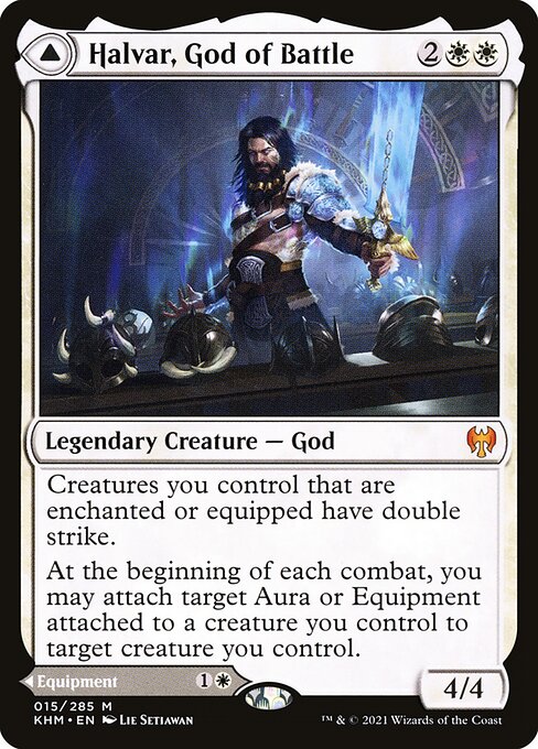 Halvar, God of Battle // Sword of the Realms (15) [Kaldheim]