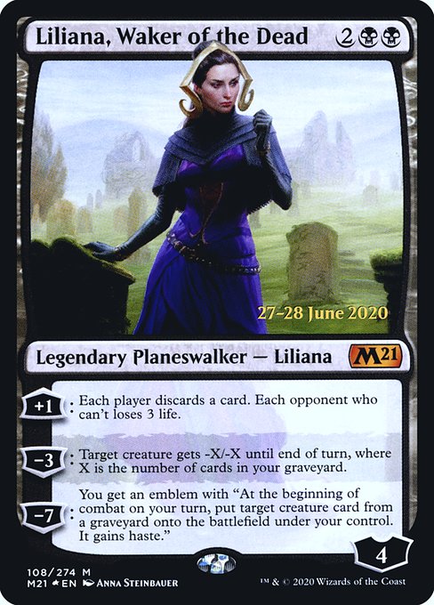 Liliana, Waker of the Dead (108s) [Core Set 2021 Promos]
