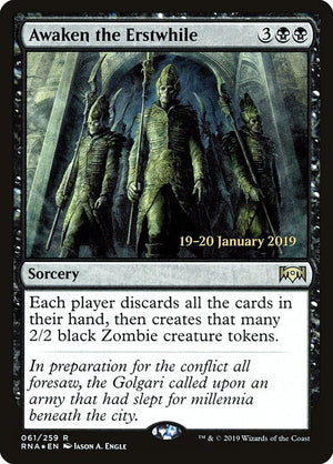 Awaken the Erstwhile (61s) [Ravnica Allegiance Promos]
