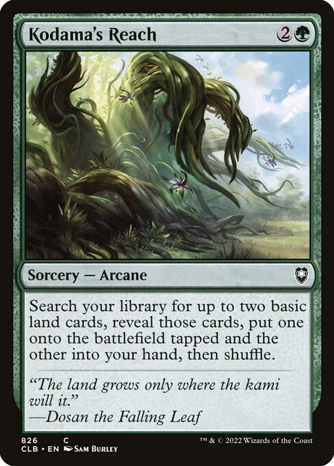 Kodama's Reach (826) [Commander Legends: Battle for Baldur's Gate]