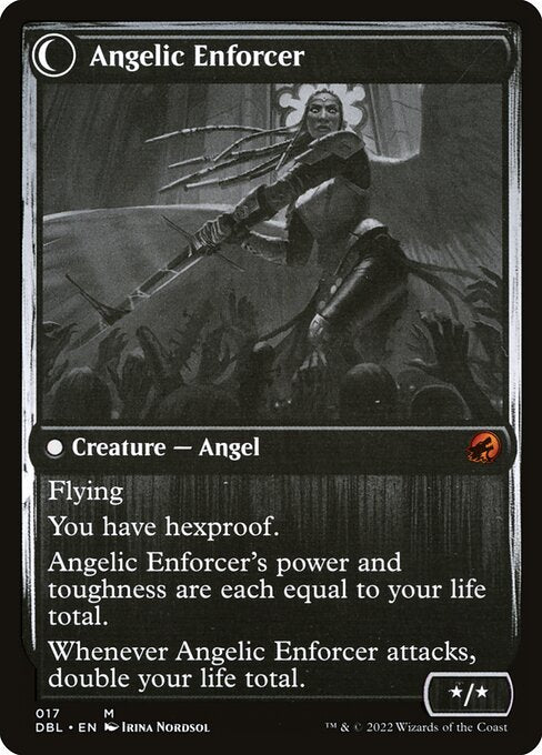 Enduring Angel // Angelic Enforcer (17) [Innistrad: Double Feature] Reverse