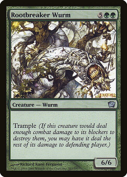 Rootbreaker Wurm (267★) [Ninth Edition]
