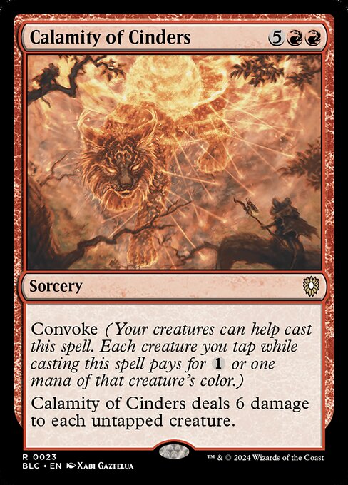 Calamity of Cinders (23) [Bloomburrow Commander]