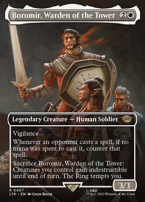 Boromir, Warden of the Tower (407) [The Lord of the Rings: Tales of Middle-earth] [Borderless]