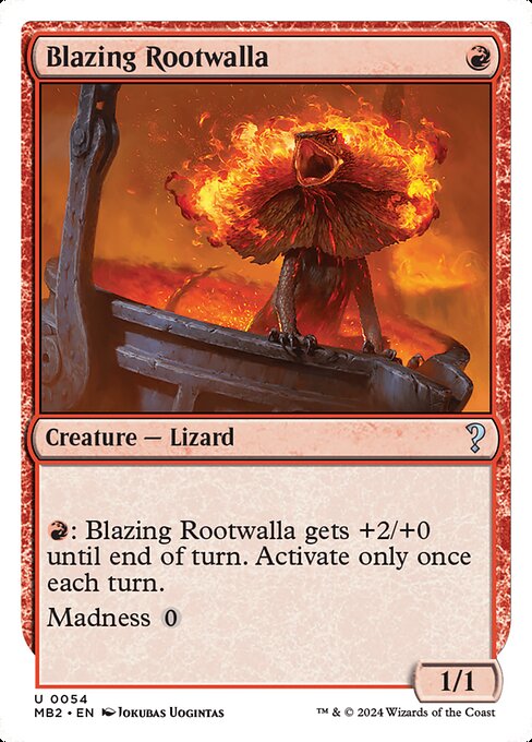 Blazing Rootwalla (54) [Mystery Booster 2]