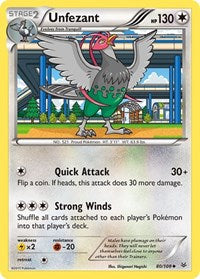 Unfezant (80) (80/108) [XY Roaring Skies]