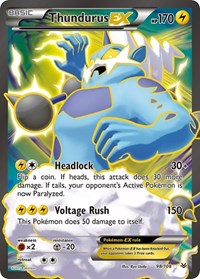 Thundurus EX (98 Full Art) (98/108) [XY Roaring Skies]