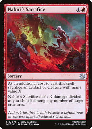 Nahiri's Sacrifice (142) [Phyrexia: All Will Be One]