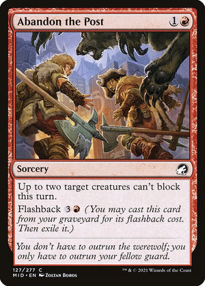 Abandon the Post (127) [Innistrad: Midnight Hunt]