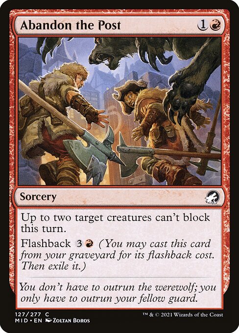 Abandon the Post (127) [Innistrad: Midnight Hunt]