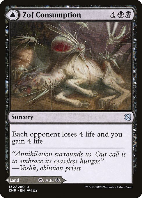 Zof Consumption // Zof Bloodbog (132) [Zendikar Rising]