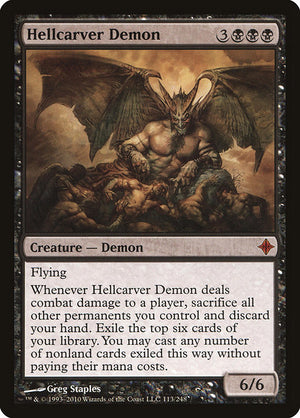 Hellcarver Demon (113) [Rise of the Eldrazi]