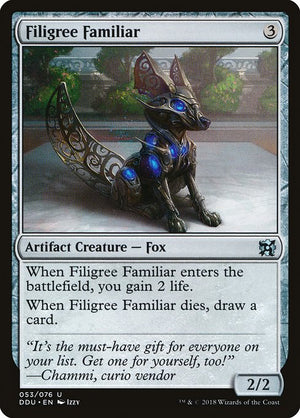Filigree Familiar (53) [Duel Decks: Elves vs. Inventors]